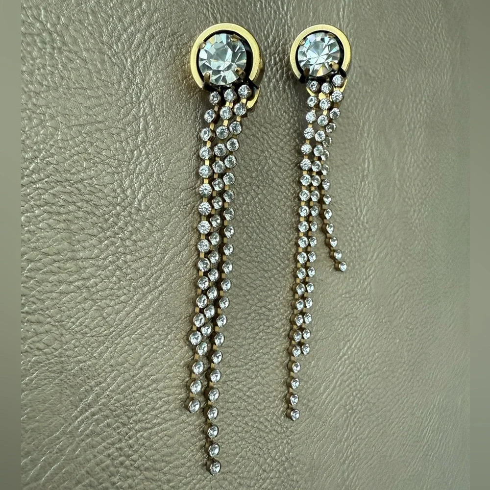 Vintage Ermani Bulatti Clip-On Earring; Art Deco Inspired, 1980 Statement